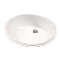 Gerber 0012770F Luxoval Petite Undercounter Lav with Front Overflow 18.25"X15" White