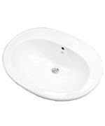 Gerber - S-RIM LAVATORY FAUCET 24.5-inch X19.5-inch OVAL 4-inch C WHT