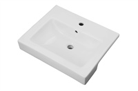 Gerber 12822 - North Point Semi-recessed lav single hole, white