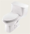 Gerber 21-012 Maurice One-Piece Elongated Pressure Assist Toilet (Ultra Flush) - 12-inch Rough-In