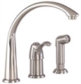 Gerber 40-163-SS Allerton 1H Hi-Arc Kitchen Faucet w/ Spray 2.2gpm Stainless Steel