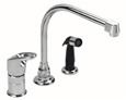 Gerber Hardwater Single Handle Kitchen Faucet With Spray and Easy Filler™ 9x10 Hi-Rise spout, Chrome