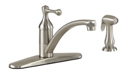 Gerber 40-192-SS Series Abigail™ Single Handle Kitchen Faucet w/Spray, Stainless Steel Finish