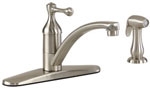 Gerber 40-193-SS Abigail Kitchen Faucet & Spray (Stainless Steel)