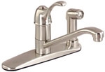 Gerber 40-350-SS Allerton Single Handle Kitchen Faucet, Stainless Steel Finish
