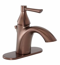Gerber 40-370-RB Riverdale 1H Lavatory Faucet Single Hole Mount w/ Metal Pop-Up Drain & Optional Deck Plate Included 1.2gpm Oil Rubbed Bronze