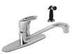 Geber 40-400-50 Hardwater Single Handle Kitchen Faucet with Side Spray