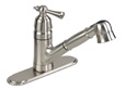 Gerber 40-480-SS Brianne Single Handle Pull-Down Kitchen Faucet with Traditional Styling, Stainless Steel Finish