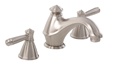 Gerber 43-095-BN Waveland Two Handle 3 Hole Installation Widespread Lavatory Faucet for 4 to 12-inch Centers, Brushed Nickel Finish