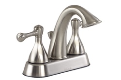 Gerber 43-222-BN - Abigail Two Handle 3 Hole Installation 4-inch Center Lavatory Faucet, Brushed Nickel