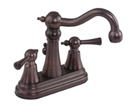 Gerber 43-231-RB Brianne™ 4 inch CenterTwo Handle Lavatory Faucet with Traditional Styling, Oil Rubbed Bronze