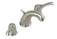 Gerber 43-271-BN Allerton™ Two Handle Widespread Lavatory Faucet with Adjustable 8-12 inch centers and Brass pop-up, Brushed Nickel Finish