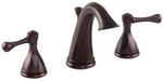 Gerber 43-350-RB Series Abigail™ Two Handle Mini-Widespread Lavatory Faucet, Oil Rubbed Bronze,  4-8 inch Centers with Brass Pop-Up Drain