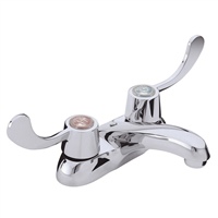 Gerber 43-411-66 Classics 2H Centerset Lavatory Faucet w/ Wrist Blade Handles Less Drain w/ Chain Stay 1.2gpm Chrome