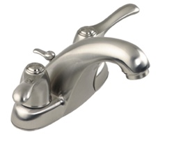 Gerber 43-462-BN - Allerton Two Handle 3 Hole Installation 4-inch Center Lavatory Faucet