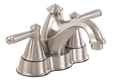 Gerber 43-470-BN - Waveland Two Handle 3 Hole Installation 4-inch Center Lavatory Faucet, Brushed Nickel