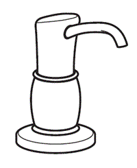 Gerber - BRIANNE SOAP/LOTION DISPENSER - STAINLESS STEEL