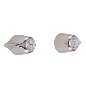 Gerber 47-761-83-G Pair Straight Pattern Shower Valves with Compression stems, Sweat Connections, Sliding Sleeve Escutcheons and Metal Handles