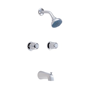 Gerber 48-720 Gerber Classics Two Handle Threaded Escutcheon Tub & Shower Fitting With Ips/Sweat Connections (2.0gpm)