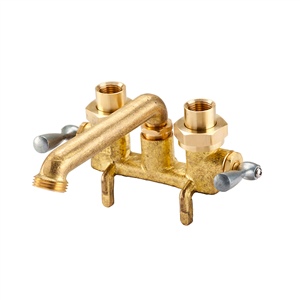 Gerber 49-530 Gerber Classics 2 Handle Clamp On Laundry Faucet W/ Ips/Sweat Connections -Threaded Spout 2.2gpm (Rough Brass)