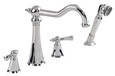 Gerber G8-310 Brianne™ Roman Tub Faucet with Tradtitional Styling, Hand Shower and Ceramic Disc Cartridges, Chrome
