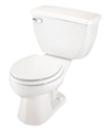 Gerber DF-21-302 Ultra Dual Flush Round Front Two-Piece Toilet - 12-inch Rough-In