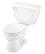 Gerber DF-21-304 Ultra Dual Flush 1.6 gpf Round Front Two-Piece Toilet - 14-inch Rough-In
