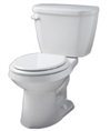 Gerber HE-21-500 - Viper™ 1.28 gpf (4.8 Lpf) High Efficiency Round Front Two Piece Toilet, 10-inch Rough-In