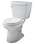 Gerber HE-21-502 - Viper™ 1.28 gpf (4.8 Lpf) High Efficiency Round Front Two Piece Toilet, 12-inch Rough-In