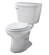 Gerber HE-21-504 - Viper™ 1.28 gpf (4.8 Lpf) Round Front High Efficiency Two Piece Toilet, 14-inch Rough-In