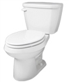 Gerber HE-21-512 - Viper™ 1.28 gpf (4.8 Lpf) Elongated High Efficiency Two Piece Toilet, 12-inch Rough-In