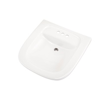 Gerber NH-12-474 North Point ADA Wall Hung Lavatory 4"CC Sealed Overflow White