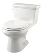 Gerber RF-21-017 Maxwell One-Piece Round Front Gravity-Fed Toilet - 12-inch Rough-In