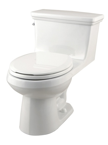 Gerber Rf 21 017 Maxwell Gravity Fed Toilet, Gerber Maxwell Round Front Toilet In White