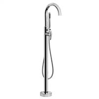 Graff G-1752-LM24F-PC-T Tranquility Floor-Mounted Exposed Tub Filler - Trim Only, Polished Chrome