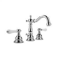 Graff G-2500-LC1 - Canterbury Widespread Lavatory Faucet with Porcelain Lever Handles