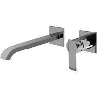 Graff G-6236-LM38W-PN Qubic Wall-Mounted Lavatory Faucet w/Single Handle, Polished Nickel