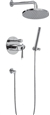 Graff G-7278-LM25B-PC - Atria Series Full Pressure Pressure Balancing Combo Shower System with Hand Held