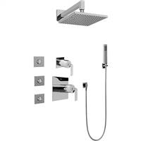 Graff GC5.122A-LM40S-SN Immersion Satin Nickel Full Thermostatic Shower System with Diverter Valve