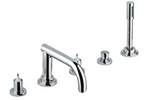Grohe - 	25 049 000 Chrome Plated 5-Hole Roman Tub without Handles