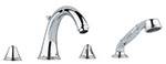 Grohe - 	25 506 000 Chrome Plated Tub Filler w/ HandShower