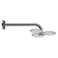 HANSACLEAR Shower Head with 3 transparent shower heads