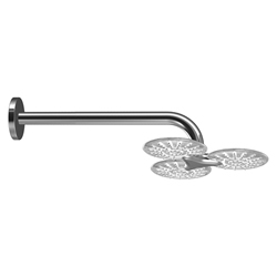 HANSACLEAR Shower Head with 3 transparent shower heads