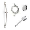 Jaclo 522-468-401 Cylindrica 5 Hand Shower and Wall Bar Kit - With Supply Elbow