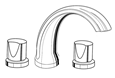 Jaclo 6940-T672 Jaylen Transitional Roman Tub Faucet with Round Handles