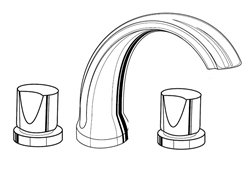 Jaclo 6940-T672 Jaylen Transitional Roman Tub Faucet with Round Handles