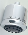 Jaclo S138-1.75 Frescia Low Flow Multifunction Shower Head with Dark Grey Face and Nebulizing MIST - 1.75 GPM