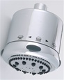 Jaclo S139-1.75 Frescia Low Flow Multifunction Shower Head with Light Grey Face and Nebulizing MIST - 1.75 GPM