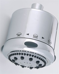 Jaclo S139-1.75 Frescia Low Flow Multifunction Shower Head with Light Grey Face and Nebulizing MIST - 1.75 GPM