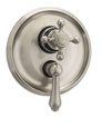 Jaclo T6534 Traditional Cross Dual 1/2" Thermostatic and Volume Control Valve with Trim